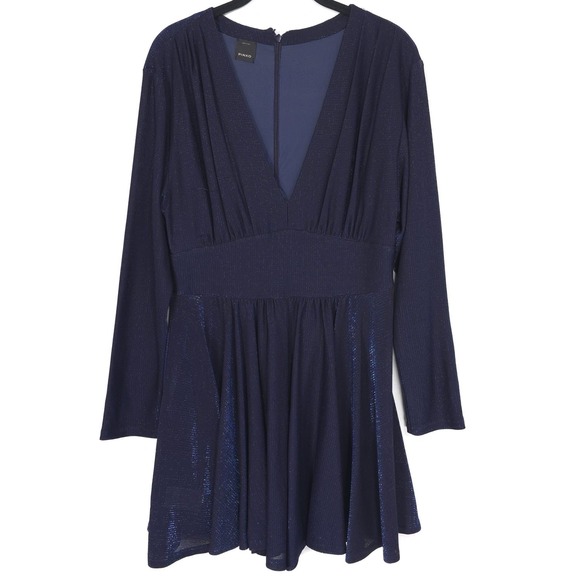 PINKO‎ Women's MEDIUM Metallic Romper Dress RIOMAGGIORE Italy Made 1B12CW 6371